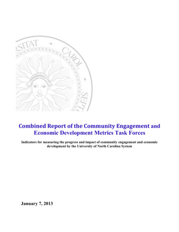 Combined Report Of The Community Engagement And 