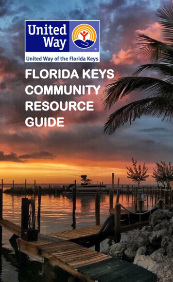 FLORIDA KEYS COMMUNITY RESOURCE GUIDE