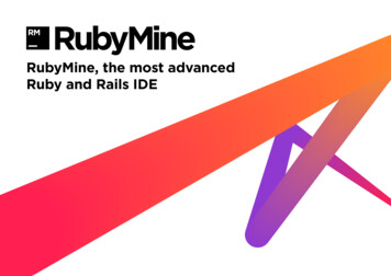 RubyMine, The Most Advanced Ruby And Rails IDE