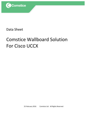 Wallboard Datasheet UCCX - Comstice