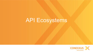 API Ecosystems - Conexxus