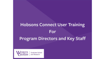 Hobsons Product Training - Connect - C.R.M. Customer .