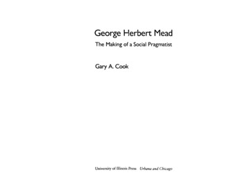 George Herbert Mead - University Of Nevada, Las Vegas