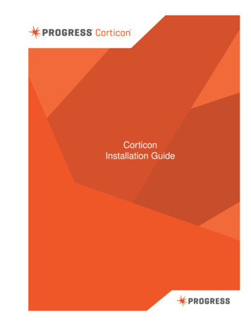 Corticon Installation Guide - Progress