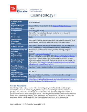 Cosmetology II - Bartlettschools 