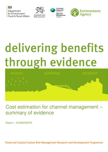 Cost Estimation For Channel Management – Summary Of 