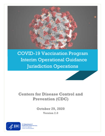 COVID-19 Vaccination Program - CDC