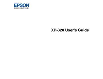 XP-320 User's Guide