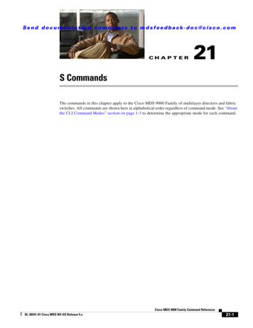 S Commands - Cisco 