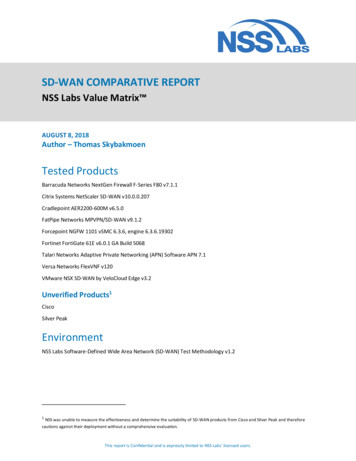 SD-WAN COMPARATIVE REPORT - Inside Cybersecurity