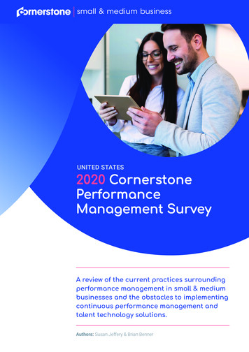 UNITED STATES 2020 Cornerstone Performance Management 