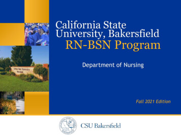 California State University, Bakersfield RN-BSN Program - CSUB