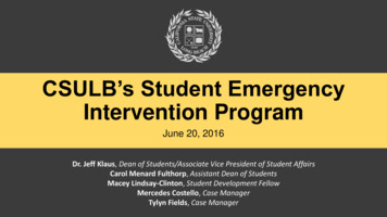 CSULB’s Student Emergency Intervention Program