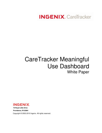 CareTracker Meaningful Use Dashboard - Webhstech 