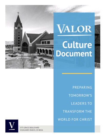 Culture - Valor Christian High School