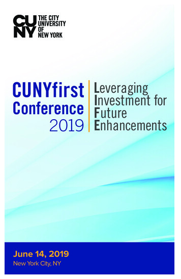 CUNYfirst Leveraging Conference Investment For Future 2019 .