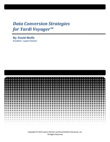 Data Conversion Strategies For Yardi Voyager 