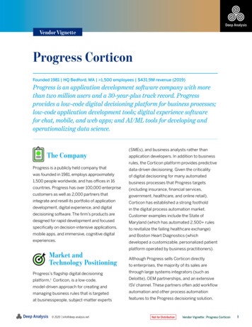 Progress Corticon - Deep Analysis