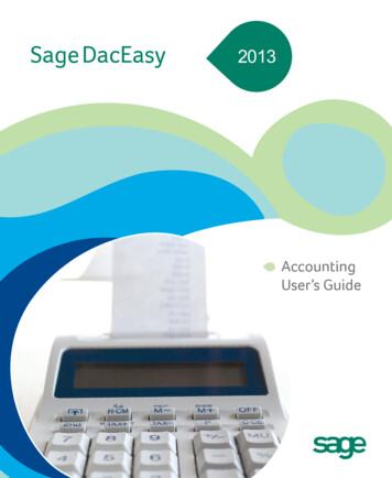 Sage DacEasy Accounting User's Guide