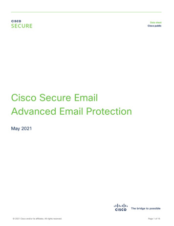 Cisco Secure Email Data Sheet