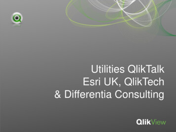 Utilities QlikTalk Esri UK, QlikTech & Differentia Consulting