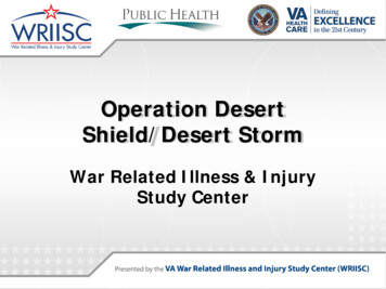 Operation Desert Shield/Desert Storm - Veterans Affairs