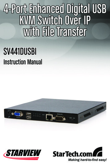 4-Port Enhanced Digital USB KVM Switch Over IP With File .