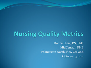 Donna Diers, RN, PhD MidCentral DHB Palmerston North, New .