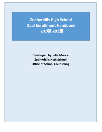Zephyrhills High School Dual Enrollment Handbook