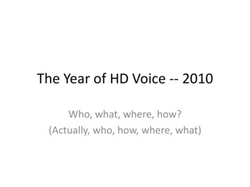 The Year Of HD Voice -- 2010 - DEF CON