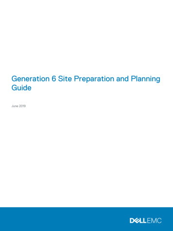 Generation 6 Site Preparation And Planning Guide