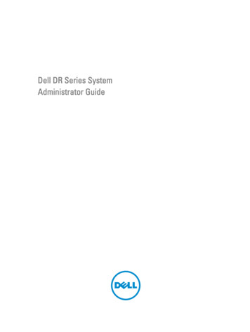 Dell DR Series System Administrator Guide
