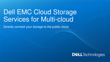 Dell EMC Cloud Storage Services For Multi-cloud