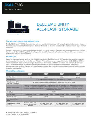 DELL EMC UNITY ALL-FLASH STORAGE - Mojo Systems
