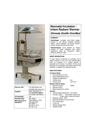 Neonatal Incubator / Infant Radiant Warmer