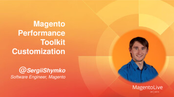 Magento Performance Toolkit Customization