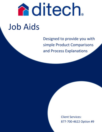Job Aids - Ditech
