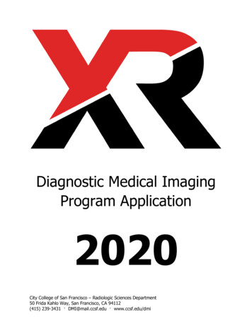 Diagnostic Medical Imaging 2020 Application - CCSF