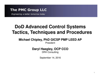 DoD Advanced Control Systems Tactics, Techniques And .
