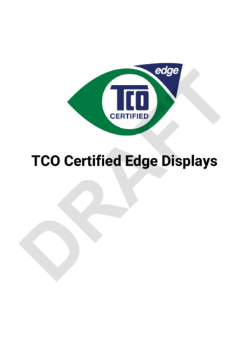 TCO Certified Edge Displays DRAFT