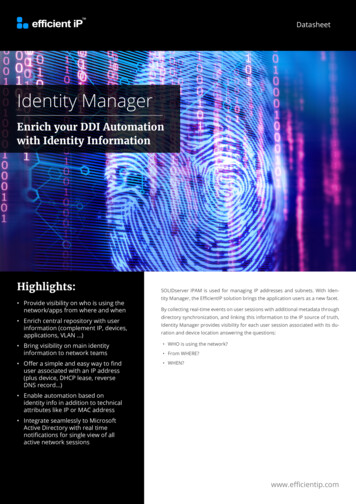 Identity Manager - EfficientIP