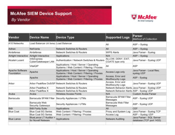 McAfee SIEM Vendor Device Support[1]