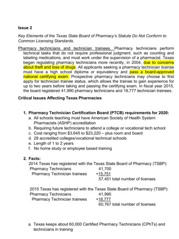 Key Elements Of The Texas State Board Of Pharmacy’s .