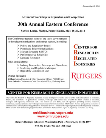 26th Annual Eastern Conference - Rutgers University