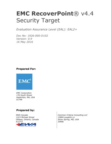 EMC RecoverPoint V4.4 Security Target