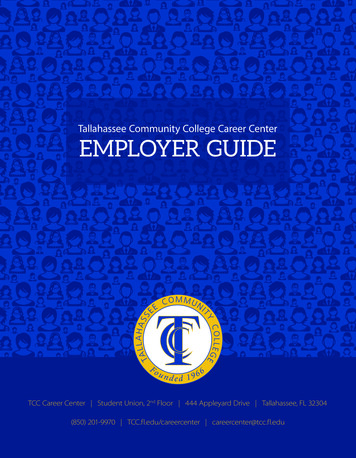 Tallahassee Community College Career Center EMPLOYER 
