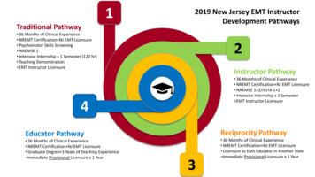 1 2019 New Jersey EMT Instructor Development Pathways .