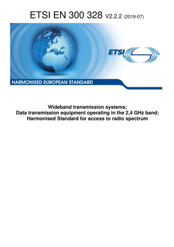 EN 300 328 - V2.2.2 - Wideband Transmission Systems; Data .