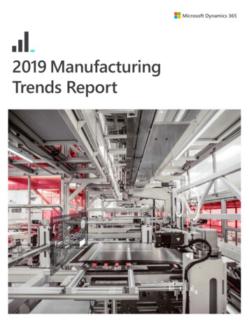 2019 Manufacturing Trends Report