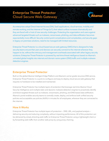 Enterprise Threat Protector Cloud Secure Web Gateway